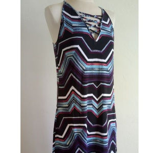 Elizabella dress, Painted Aztec Stripe, size S,